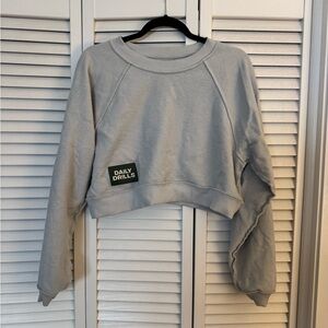 Daily Drills Cropped Crewneck Sweatshirt